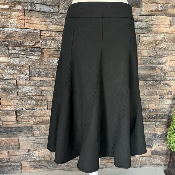 H&M Black Midi A-Line Skirt for Cocktail - Picture 4 of 10